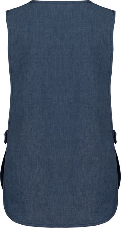 Schort/Tuniek/Werkblouse Dames S/M Kariban Blue Jean 65% Polyester, 35% Katoen