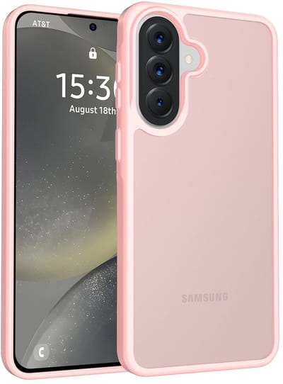 Solidenz Hoesje - geschikt voor Samsung Galaxy A57 - Frosted transparante hoes - Roze