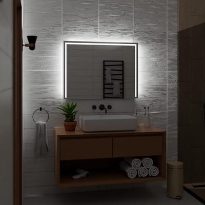 Ronde/Ovale Wandspiegel met Achtergrondverlichting - Helder LED Licht - Diverse Maten