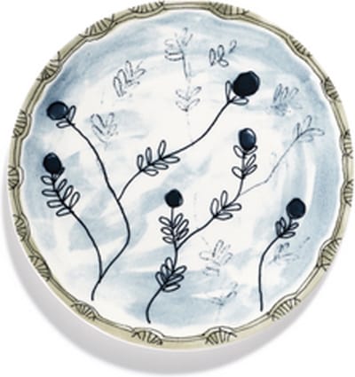 MARNI Midnightflowers - Bord S Mirtillo Tea 20 cm - 2 stuks