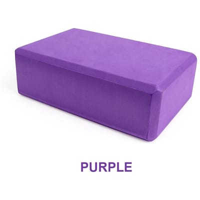 EVA Schuim Yoga Blok Props Baksteen Gym Pilates Yoga Zuil Rugoefening Bodybuilding Fitness Sport Workout Apparatuur voor Thuis paars