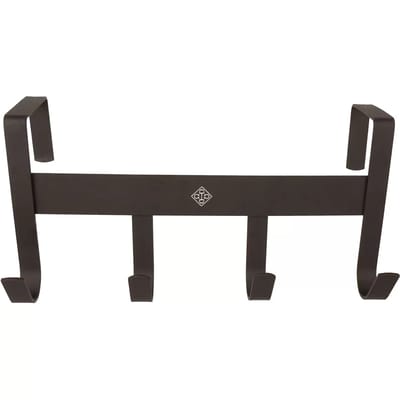 Grooming Deluxe - Bridle Rack metal with 4 hooks matt black