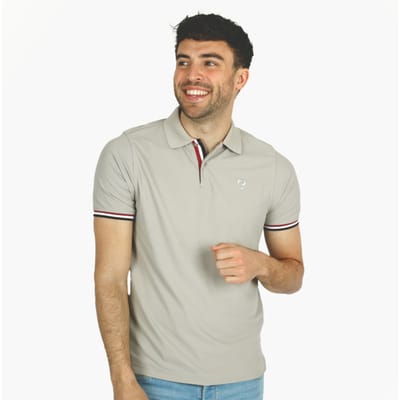 Q1905 Polo shirt matchplay aluminium/licht