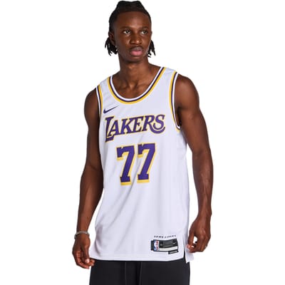 Nike NBA Los Angeles Lakers Swingman Doncic #77 Jersey - Wit- Heren, Wit S