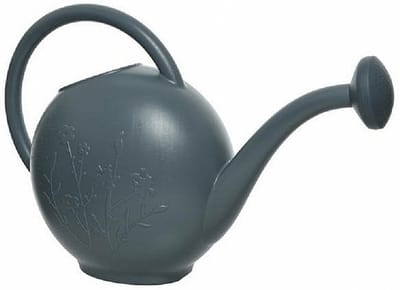Decoris Gieter - grijs - met broeskop - 8 liter - kunststof - plantgieter - 52 x 21 x 38 cm