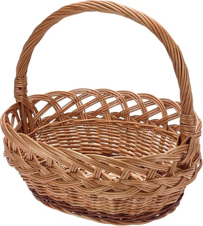 BOGATECO | Geschenkmand decoratieve mand 20 x 30 x 27 cm opbergmand speelgoedmand, open haardmand, marktmand geweven voor kinderkamer