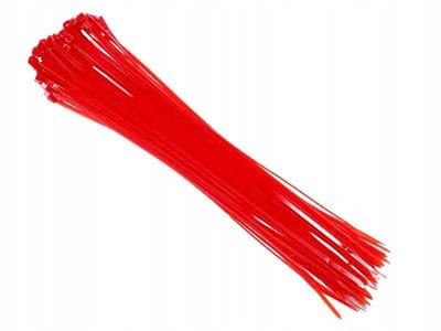 Nylon Kabelbinders 300x3,6mm Rood - 100 Stuks