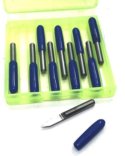 Graveerbits Set - CNC Router Bits - PCB Graveren - Ronde Bodem Ontwerp - 0.1mm Punt - Zilver