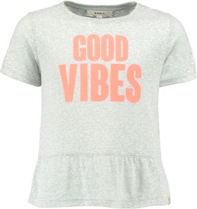 Garcia Meisjes T-Shirt - milk melee - Maat 152/158