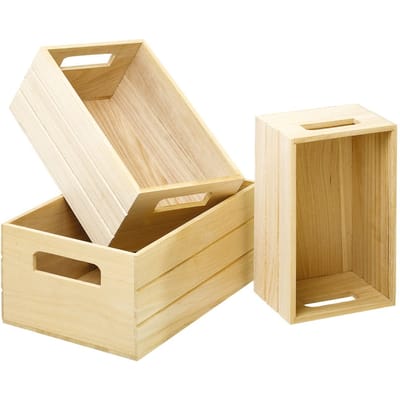 VBS Houten kist, set van 3