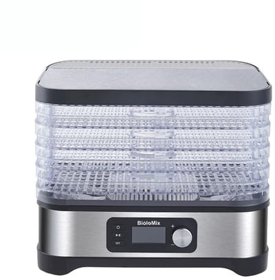 D&A Voedseldroger - Dehydrator - Droogoven - Voedseldrager - 5 Laags - Digitale timer en temperatuurregeling - BPA vrij