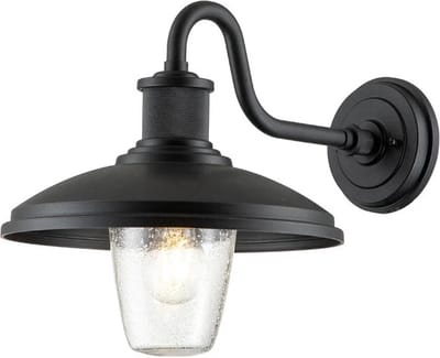 Kichler LED Wand Buitenlamp Allenbury | 1X E27 Max 40W | IP44 | Dimbaar | Textured Black