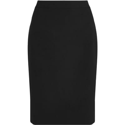 Boss Vilea effen kokerrok voor dames (Zwart)