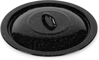 Heksenketel Deksel Geëmailleerd 7,5 l, 34 cm - Pannendeksel - Cauldron - Potjie-Ketel - BBQ - Barbecue