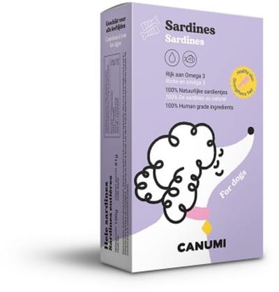 Canumi Sardines voor honden - natuurlijk vis voor honden - rijk aan omega 3 en 6 - in blik - 100g