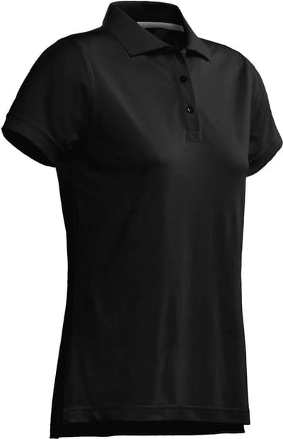 Santino Mojo Dames Polo-shirt korte mouwen - Stretch - Zwart - XL