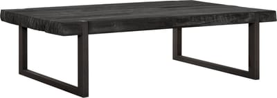 24Designs Timeless Salontafel Beam - B80 X L120 X H35 Cm - Teakhout Zwart