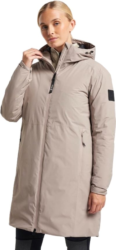 Tenson Shift Coat Winterjas - Dames gevoerde jas - Vintage Khaki