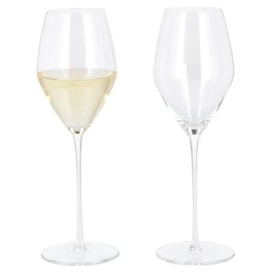 SILVERCREST Set van 2 wijnglazen of 3 waterglazen - kristalglas (Witte wijn glazen)