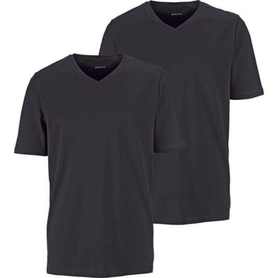 Babista herren T-Shirts, Set Van 2 - 48/50 - zwart - Plus Size