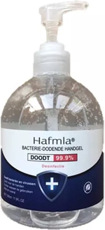 Hafmla - Handgel - Handzeep - Zeeppompje - Desinfectie handgel 500 ml - Desinfectie - Handgel - Infectie.