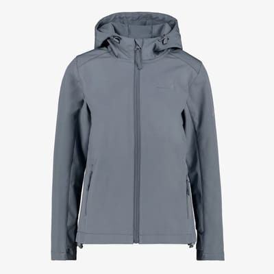 Mountain Peak kinder softshell jas grijs - Maat 116