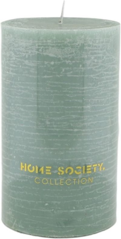 Home Society - rustieke stompkaars - Groen - kaarsen