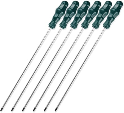 Cosensi - Dailygoody - 6-delige lange Torx schroevendraaierset - Magnetisch, Ergonomisch, 400 mm (T15-T40)