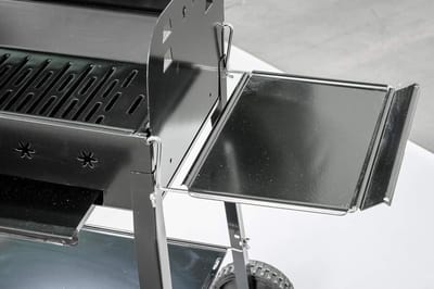 Houtskoolgrill - Buitenkeuken - Lekker buiten koken - Roestvrij staal - 111 x 56 cm - Veelkleurig