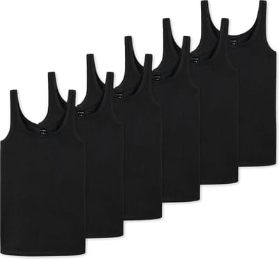 Schiesser Meisjes tops / onderhemden 6 pack Teens Girls 95/5 Cotton