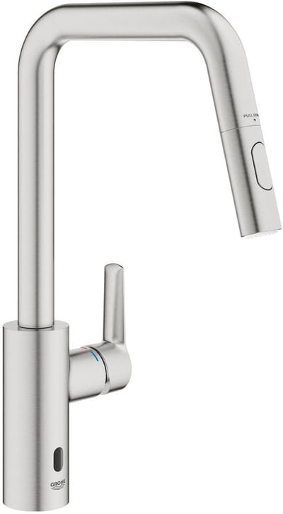 GROHE Start Keukenmengkraan - Hybride (Infrarood) - Contactloze of Manuele Bediening - Supersteel