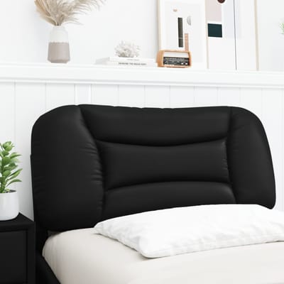 vidaXL - Hoofdbordkussen - "Hvar" - 80 - cm - kunstleer - zwart