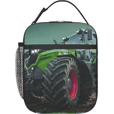 Tracteur Agricole Fendt Sac à Lunch Isotherme pour Femmes Enfants Boîtes Alimentaires Anti-fuite Boîte à Lunch Thermique Sac Tote One Size