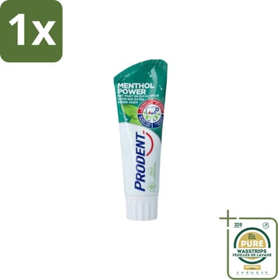 1 x Prodent Tandpasta Menthol Power 75 ml- Tandpasta Menthol - Frisse Mond - Menthol - Munt - Eucalyptus