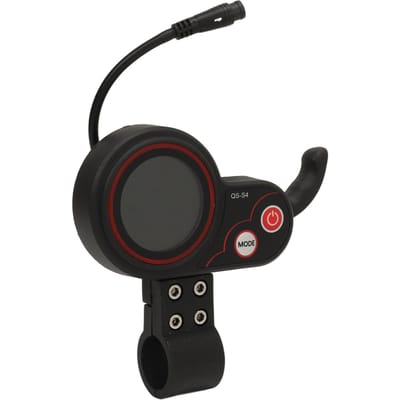 QS S4 Elektrische Scooter Displaypaneel ABS Waterdicht USB Elektrische Scooter Display Scherm Bedieningspaneel met 6 Pin black