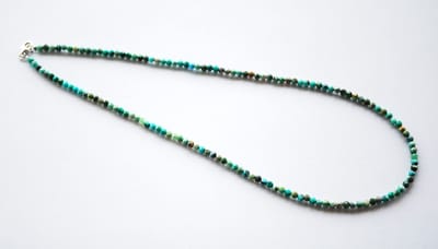 Turkoois gefacetteerd collier