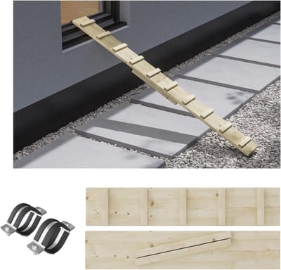 Kattenladder - Dierenhelling - Balkon Toegang - Inclusief Klemmen - 36 Meter - Bruin