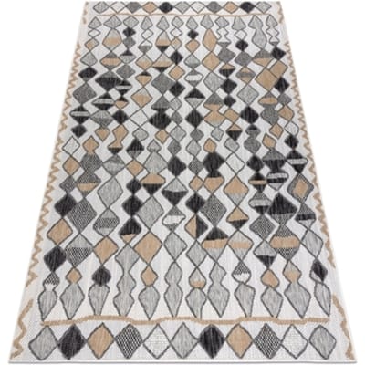 Kleden Rugsx Sisal tapijt SISAL COOPER Ruit , Zigzag 160x220 cm