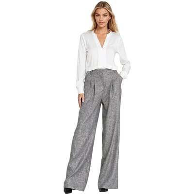 Vrouwelijke plooi broek Nife Wide Leg