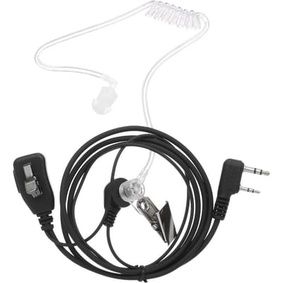 Walkie Talkie Hoofdtelefoons Akoestische Luchtbuis Oortje Headset met Grote Microfoon PTT voor Motorola Two Way K Plug