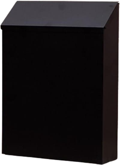 Brievenbus Muurmontage - Wandbrievenbus Postbus - Post Ontvangen - Roestbestendig Waterdicht - 86x25x114in - Zwart