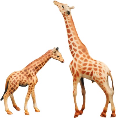 WILDE DIEREN Familie Giraffe met baby 2 stuks