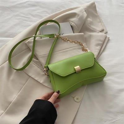 Effen Kleur Tas voor Dames Nieuwe Stijl Populaire Textuur Eenvoudig Ontwerp Modieuze Kleine Geur Stijl Tas Onderarm Crossbody Tas gray