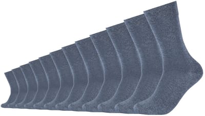 s.Oliver, unisex, sokken, 12-pack, gerecycled katoen, zachte teennaad, verstevigde hiel, verstevigde neus, geribde boord, perfecte pasvorm, duurzaam, comfortabel, kwaliteit, dagelijks gebruik