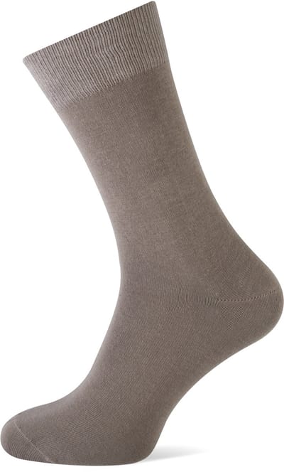 Basset - 2-Pack - Wollen Herensokken - Elastiekvrije Boord - Naadloos - Heren - lever - 39-43 - 6532