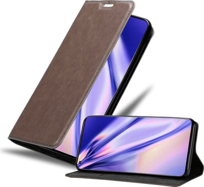 Cadorabo Hoesje geschikt voor OnePlus 10 PRO 5G in KOFFIE BRUIN - Beschermhoes met magnetische sluiting, standfunctie en kaartvakje Book Case Cover Etui
