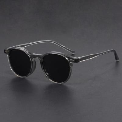 Hoge Kwaliteit Retro TR90 Brillen Veelhoek Ontwerp Unisex Mode Zonnebrillen Trending Ultra Licht Reis Oogbrillen gray