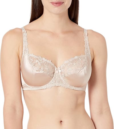 Floral Lace Balcony Bra met Ondersteunende Demi Cups