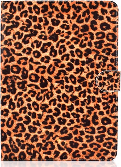 Peachy Panterprint geschikt voor iPad Pro 11-inch 2018 Case Hoes Lederen Wallet Portemonnee - Bruin Luipaard Patroon