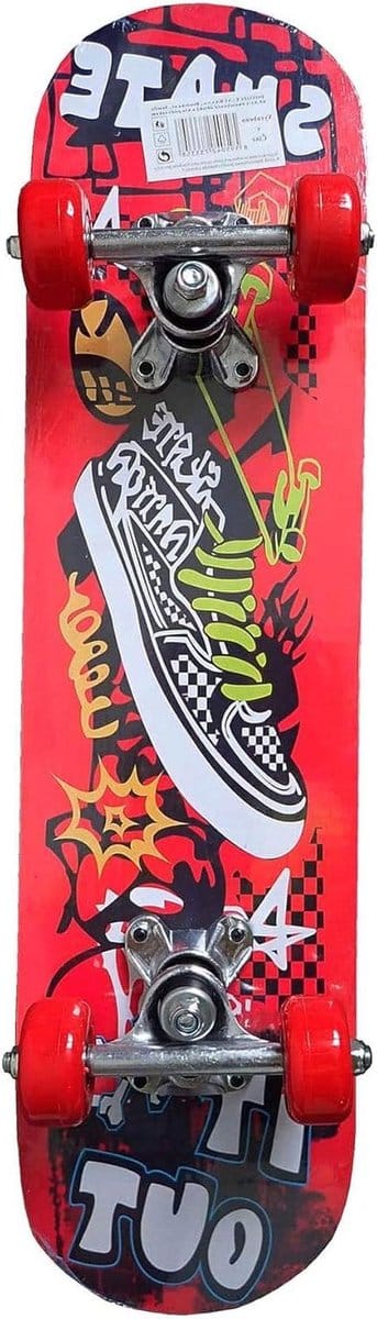 Kinderskateboard Aluminium - Jeugd skateboard - Buiten spelen - Lichtgewicht ontwerp - 60 x 15 cm - Meerdere kleuren